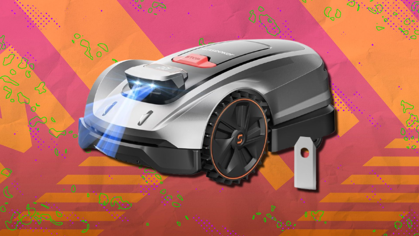 Sunseeker X3 Plus with pink and orange abstract background