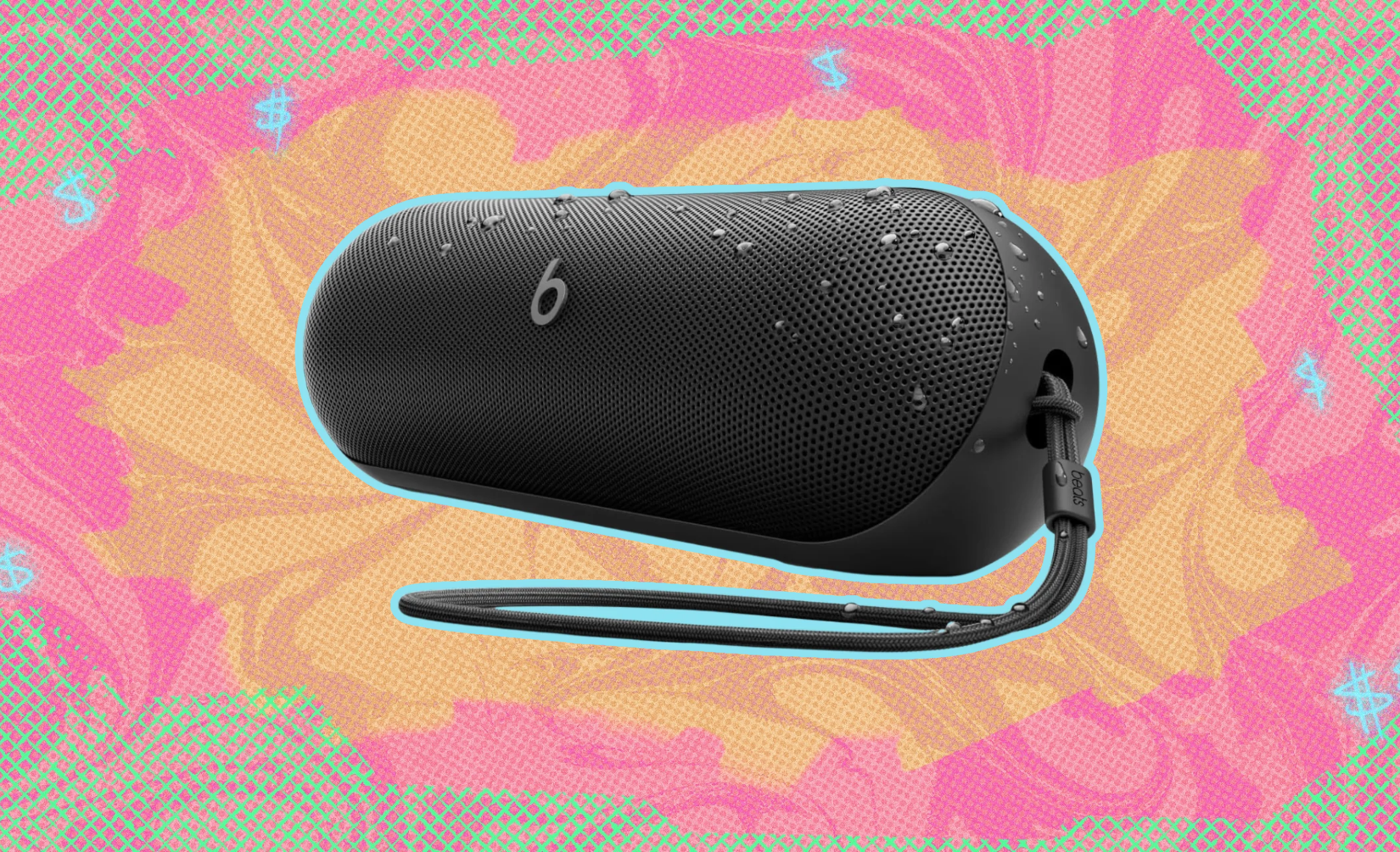 Beats pill against a colorful background