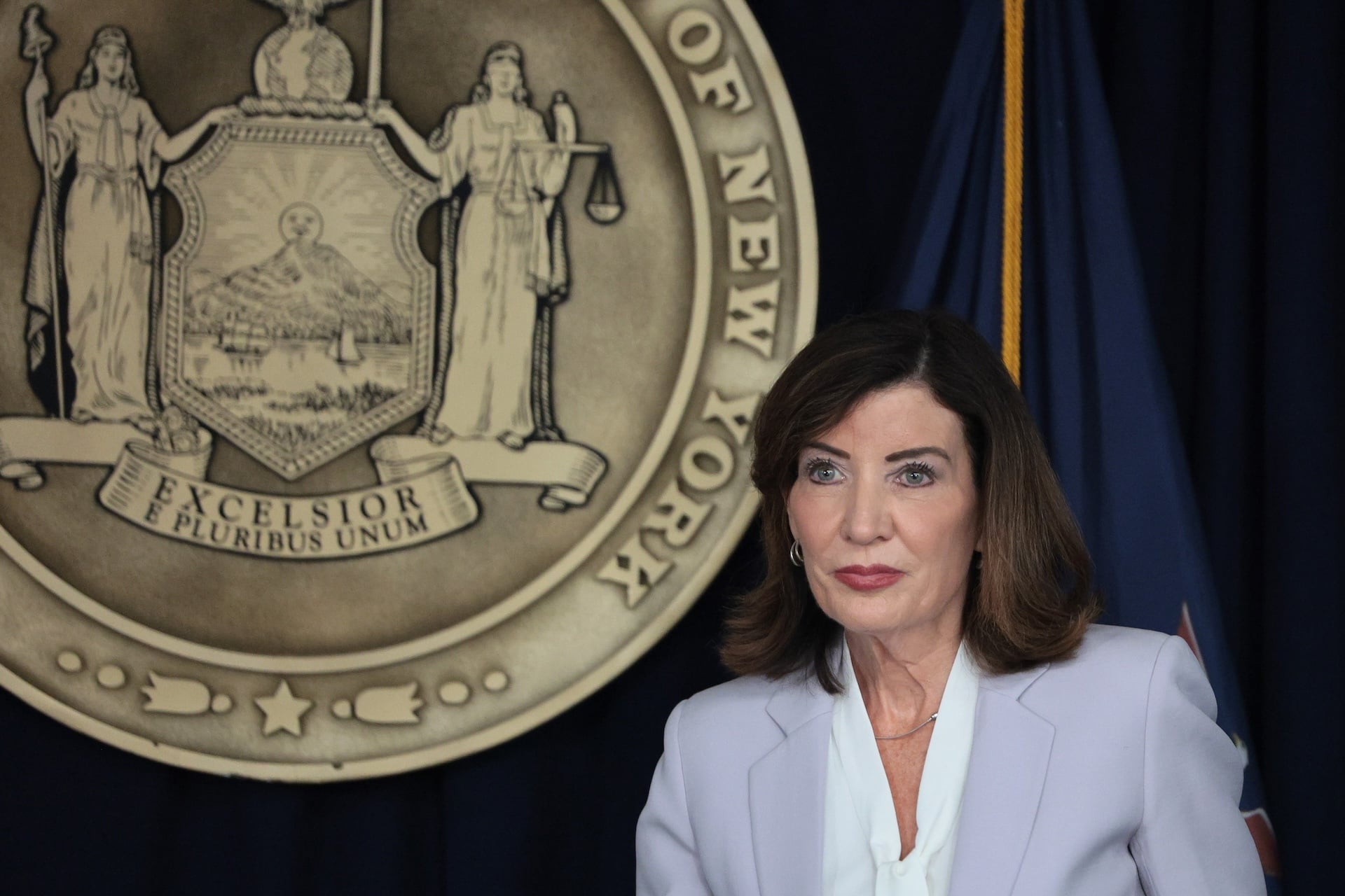 New York Governor Kathy Hochul at a public appearance. 