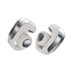 Bose Ultra Open Earbuds (2nd Gen) - Open-Ear, Clip-On, Wireless Earbuds, Bluetooth, Immersive Audio, Wireless Charging, Up to 28 Hrs of Audio, Ideal for Traveling, School, and Office, White Smoke
