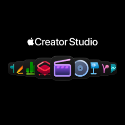 Apple Creator Studio logo on black background
