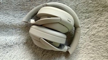 folded up sony headphones