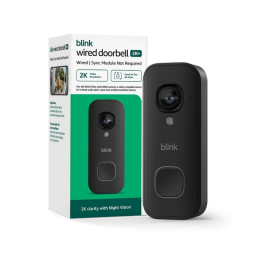 Blink Wired Doorbell 2K on white background